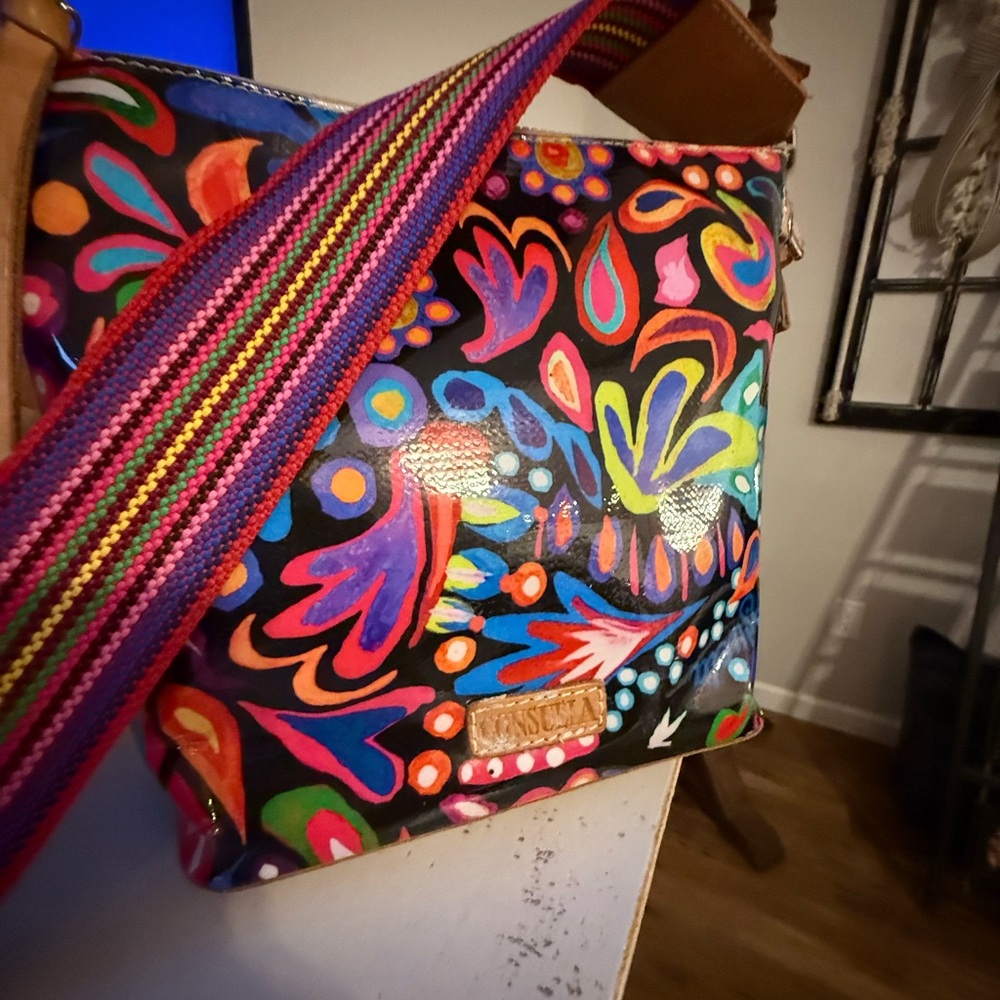 Consuela Multicolor Artistic Crossbody Bag